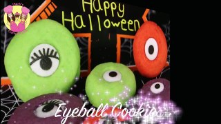 HALLOWEEN MONSTER EYEBALL COOKIES! Spooky how to kids baking by charliscraftykitchen