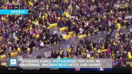 Steelers stats: Pittsburgh top-five in rushing, Brown reaches 1,000 yards