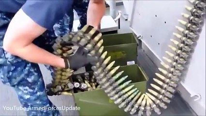 SUPER DEADLY US Navy Phalanx CIWS Gatling Gun live fire exercise
