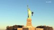 Imagine flying a jetpack around the Statue of Liberty