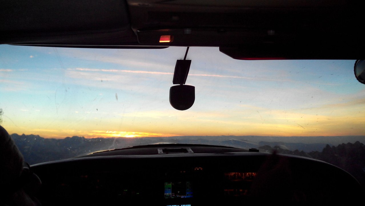 Vol de Nuit au dessus des Alpes