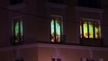 Un light show pour Halloween vraiment flippant dans une maison française.