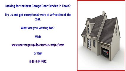 Commercial Garage Door Repair in Stem, NC