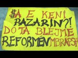 Report TV - Prostestojnë studentët e Durrësit kundër reformës për arsimin e lartë