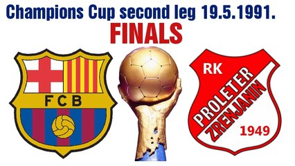 Finale second match Champions Cup FC Barselona RK Proleter 19. maj 1991