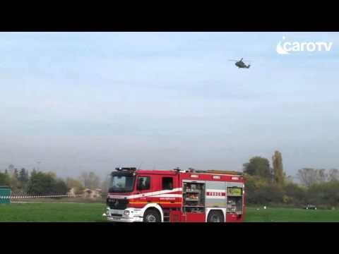 Icaro Tv. Elicottero militare precipita a Poggio Torriana, quattro feriti