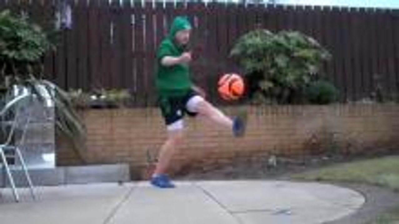 St. Patricks Day freestyle soccer training