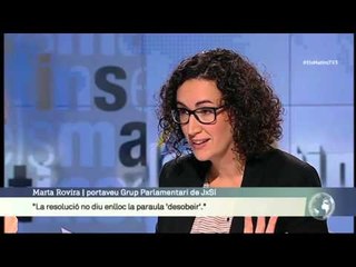 TV3 - Els Matins - Rovira: "Si el TC suspèn el debat del Parlament, està suspenent la democràcia