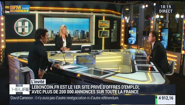 Leboncoin.fr est en train de devenir un acteur majeur de l’emploi en France , Antoine Jouteau - 10/11