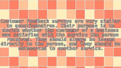The Purpose Of Customer Feedback Surveys