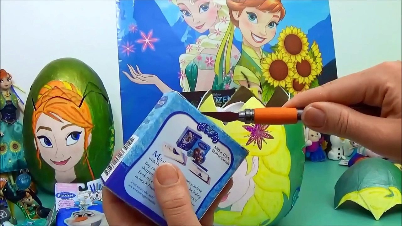 Giant Disney Frozen Fever Elsa Surprise Toy Egg  - Elsa's Surprise Eggs