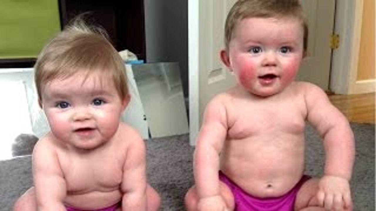 Cute Twin Babies Dancing So Sweet