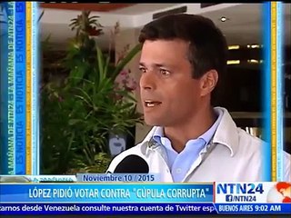 López llamó a los venezolanos a votar masivamente el próximo 6D