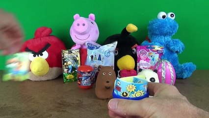 Play-doh We Bare Bears Surprises, Minecraft Collectible Sticker Cars, Surprise Eggs
