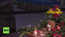 Deadliest catastrophe in Russian aviation history: Mourners lay flowers for 7K9268 victims