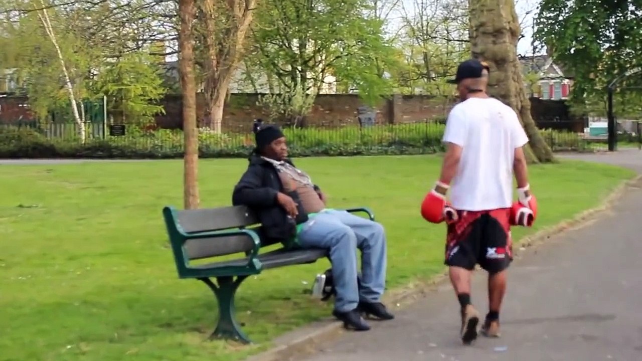 Floyd Mayweather Boxing Strangers in the Hood Prank 2015