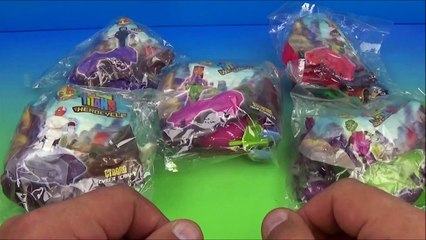 2005 TEEN TITANS HEROCYCLE SET OF 5 JOLLIBEE KIDS MEAL TOYS VIDEO REVIEW