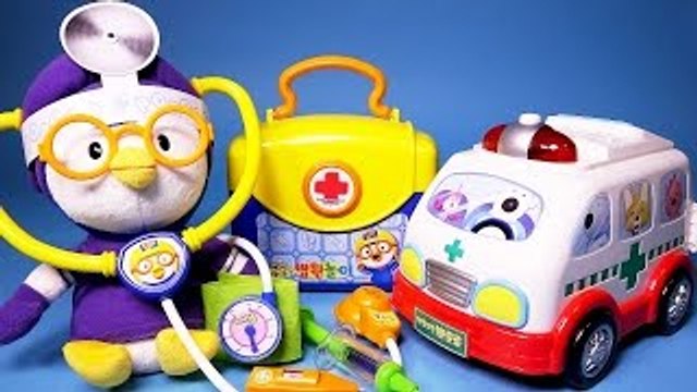 뽀로로 병원놀이 Pororo Ambulance Doctor toy 타요 폴리 또봇 카봇 장난감 P