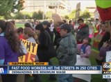 Fast food workers demand $15 minimum wage