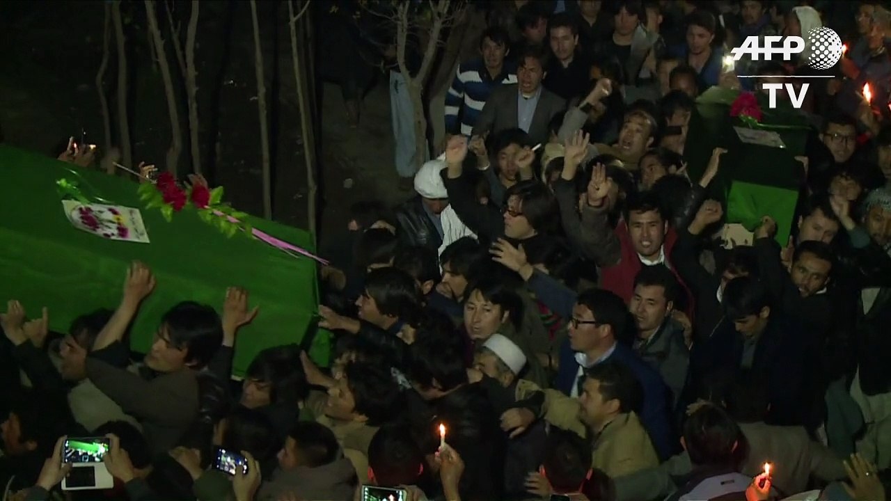 Kaboul: manifestation après la décapitation de 7 chiites hazaras