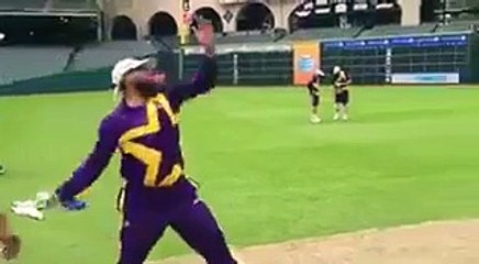 First time in history All Stars of Cricket 2015 funny movement