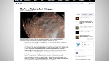 NASA Discovers One Of Mars’ Moons Is Facing Destruction