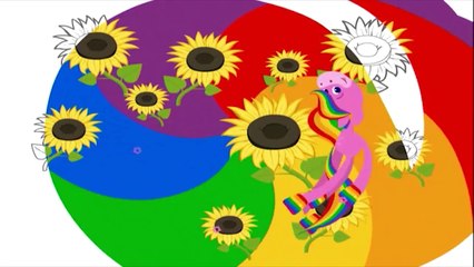 Pink | Coloring and Music | Rainbow Horse | BabyFirst TV