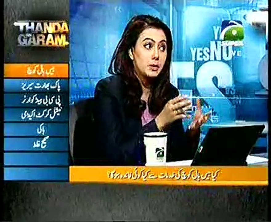 Thanda garam cricket show talking about pak bharat series part 2