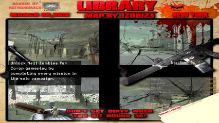 Zombie Library! (Call of Duty WaW Zombies Custom Maps, Mods, & Funny Moments)
