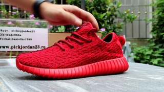 Authentic Adidas Yeezy 350 Boost “Red” HD Review From PickJordan23.cn