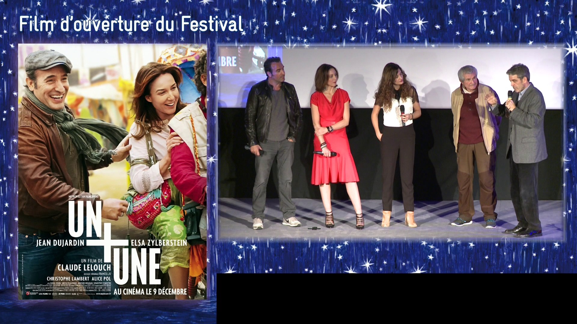 l'équipe du film "Un + Une" au Festival du Film de Sarlat - Jean Dujardin, Claude  Lelouch, Alice Pol et Elsa Zylberstein - Vidéo Dailymotion