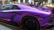 TRON Lamborghini Aventador Decatted Crusing in London and loud Sounds!