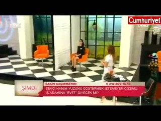 İzdivaç programında bir ilk...  Damat adayı yüzünü göstermedi