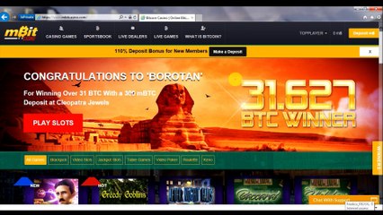 Mbit Sports - revue vidéo du bookmaker bitcoin