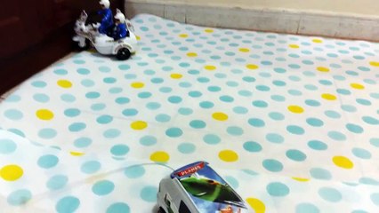 Police Chasing Disney Cars For Children | Police Bike Toys For Kids | Disney Cars Cartoons