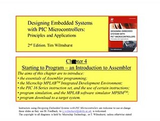 PIC16 Microcontrollers, Unit 13, Ch. 4; Intro to Assembly Language_low(1)