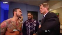 WWE RAW 1/2/12 CM Punk & John Laurinaitis backstage segment (HQ)