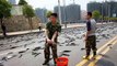 fish Raining in Thailand street