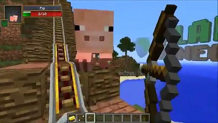 Minecraft_ SPAGHETTI ROLLER COASTER (SHOOT THE TARGETS FOR DIAMONDS!) Map