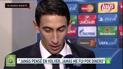 ¿Miente Di Maria- el argetino fue pitado por los aficionados durante Real Madrid-PSG