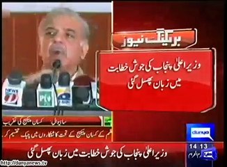 Shahbaz Sharif's Slip of Tongue During His Speech
