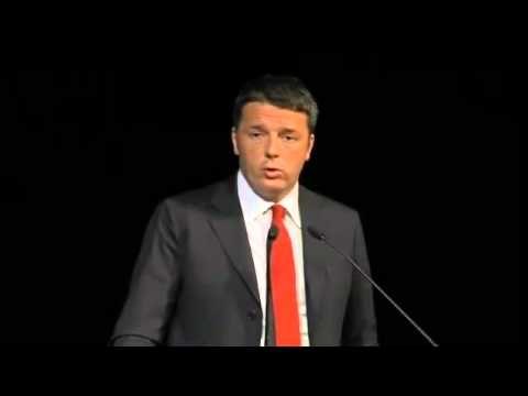 Milano - Renzi interviene al Piccolo Teatro Grassi (10.11.15)
