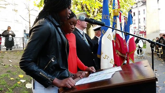 Discours des élèves du collège Jean-Lurçat de Saint-Denis lors de la cérémonie du 11 novembre