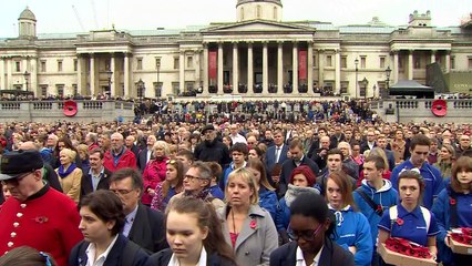 UK falls silent to mark Armistice Day