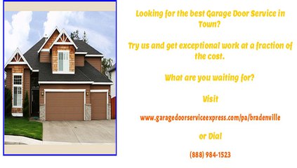 Overhead Garage Door Repair in Bradenville, PA