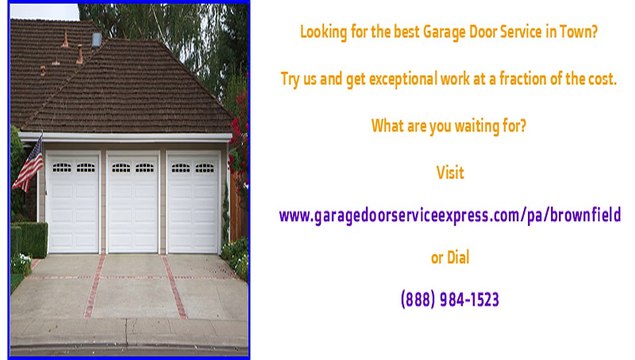 Garage Door Opener Repair Service in Brownfield, PA