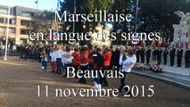 Marseillaise en langue des signes à Beauvais