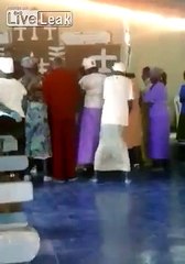 Woman claiming to feel the holy ghost now knows karate.. FAIL