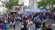 Stun grenades and tear gas scatter Palestinian protesters