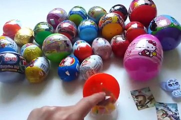 26 Surprise Eggs, Kinder Surprise Cars Monsters University Disney Shrek Mickey Super Mario